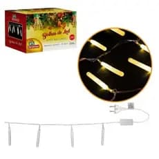 Pisca Pisca Tubo Bolha Branco Quente 30 Lâmpadas LEDs 220v