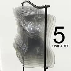 Manequim Busto PVC - 5 unidades, bustinho Pvc, Busto pvc feminino, busto pvc infantil