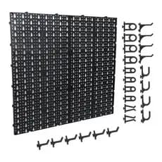 Painel Para Ferramentas Em Plástico Perfurado Preto - Organizador
