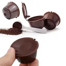 4 Cápsulas Dolce Gusto Reutilizáveis Recarregáveis *