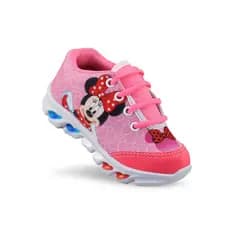 Tênis infantil LED MINNIE de Meninas com Led luzes coloridas  Macio  Brilha Luzinha 20 ao 34