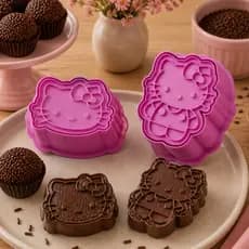Ejetor e modelador de Docinhos e Brigadeiro Hello Kitty