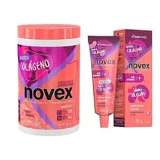 Kit Novex Infusão de Colágeno 400g + Recarga de Colágeno 80g