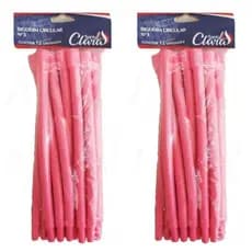 Bigodim Bigudinho Circular Nº3 Kit 24 Unids Santa Clara Na Cor Rosa