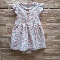 Vestido Body Carter's Tamanho 3 meses - Vestido Bebê Menina - Vestido Infantil