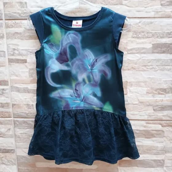 Vestido Infantil Brandili - Tamanho 1 ano - Vestido Bebê Menina
