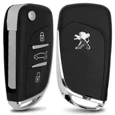 Carcaça Chave Canivete Peugeot 207 208 308 408 508 3 Botões
