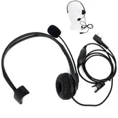 Para Walkie Talkie Microfone 2 Pinos PTT Fone De Ouvido Baofeng KENWOOD