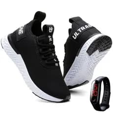 Tênis Feminino Caminhada Leve Academia Ultrabone + Relógio