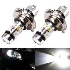 Kit Lampada Super Led H4 8000k Ultra Led 6000 Lúmens 12v 100w E-Tech Farol Alto Baixo