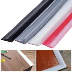 Junho Novo ❤️ Barreira De Retenção De Água Para Banheiros Faixa De Vedação De Silicone De Separação A Seco E Úmido