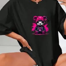 Camisetao feminino camisetas estampadas