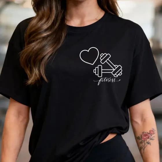 Camiseta Oversized Feminina Algodão 100% Academia Treino Casual Confortável