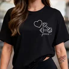 Camiseta Oversized Feminina Algodão 100% Academia Treino Casual Confortável