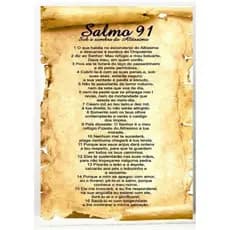 Placa Decorativa Salmo 91 Mdf 20X30