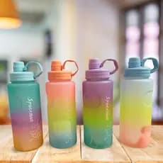 Garrafa De Agua 2 Litros Com Adesivo 2D Plastico Com Frase Motivacional