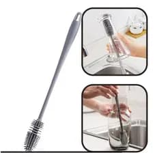 Escova de limpeza Limpa Copo Garrafa Silicone Escova Multiuso Tamanho Grande 33 cm