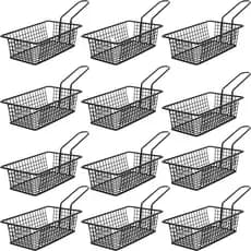 KIT 12 Cesto de Fritura De Metal– Alta Resistência e Durabilidade