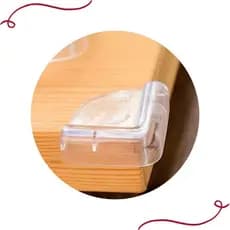 Kit 4 Protetor De Quina Bordas De Mesa Cantos Segurança Para As Crianças