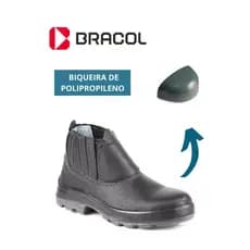 Botina Bota De Segurança Elástico Bico Pvc Bracol Fujiwara Para Trabalho Proteção Epi