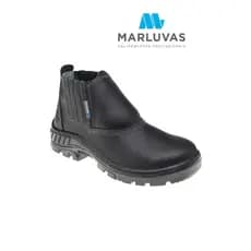 Bota Botina Segurança Marluvas Com Bico De Pvc 95B19-BP Elastico Proteção Para Trabalho Epi