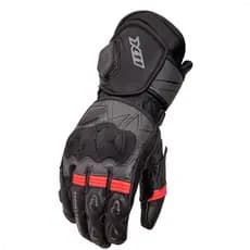Luva X11 Modelo Racer 2 Cano Longo 100 % Couro C/ Proteção