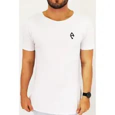 Camiseta Masculina Premium Gola Careca Slim Longline Logo Dustin Club