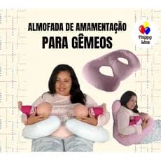 Almofada Amamentação p/ Bebe Gêmeos Extra Grande Cheia