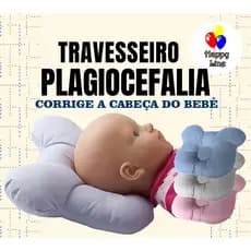 Travesseiro que evita cabeça chata em bebes (cabeça amassada) Evita e Corrige travesseiro Modelador