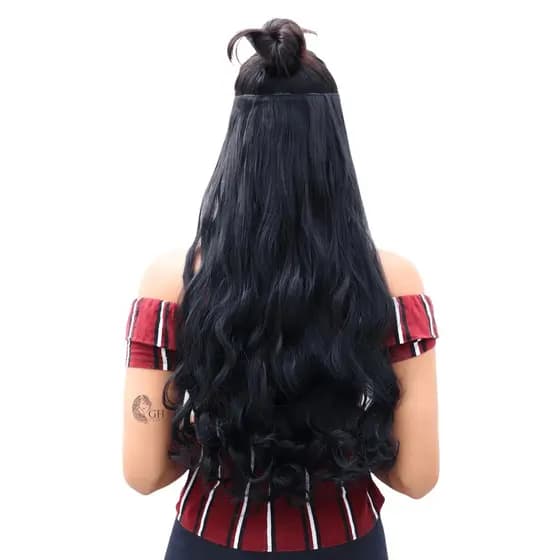 Aplique Cabelo Ondulado TicTac Mega Hair Removivel Extensão Liso Idêntico Ao Humano Longo Com Volume