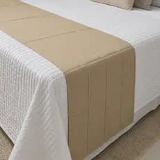 Xale Peseira de Cama casal padrão Suede drapeada Macia Premium