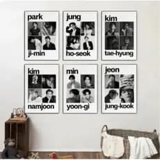 Quadros Decorativos BTS K-POP Decoração Army