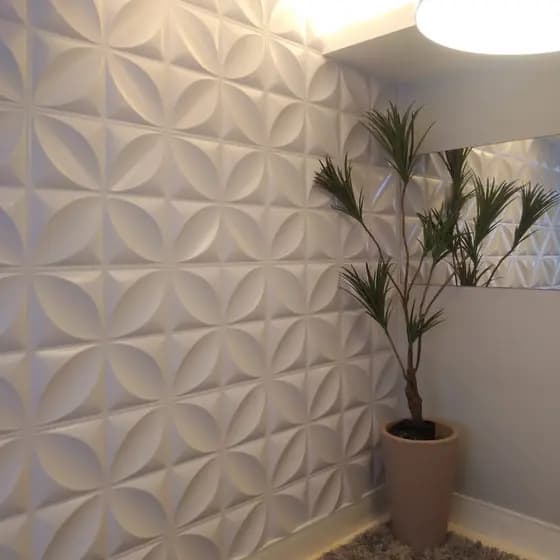 20 Placas 50cm x 50cm 3D PVC Autoadesiva Revestimento Decorativa Parede Sala Quarto Teto