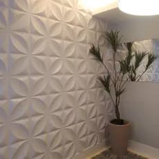 20 Placas 50cm x 50cm 3D PVC Autoadesiva Revestimento Decorativa Parede Sala Quarto Teto