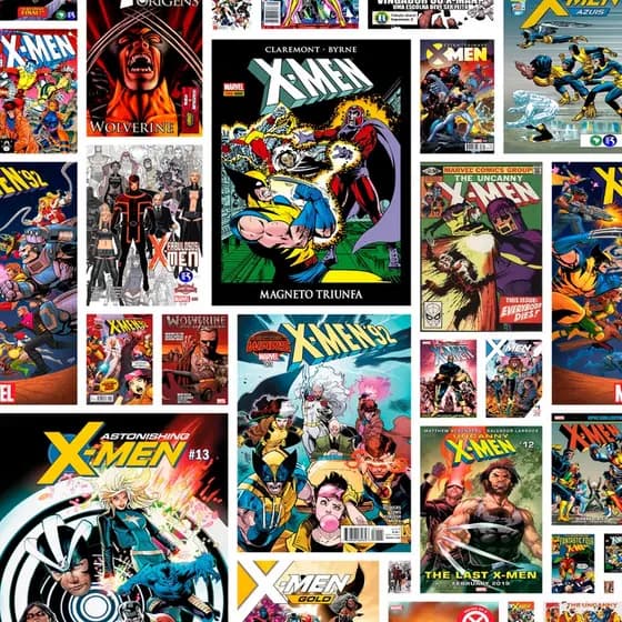 Papel De Parede Adesivo Teens Geek Quadrinhos HQ Super-heróis X-men GFC-QUADRINHO-02 PEQ