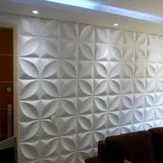 Kit com 35 Placas 3D Autoadesiva Decorativa De Revestimento Pvc 50cmx50cm