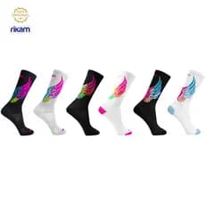 Kit 2 Meia Bike ASA Feminina Alta Qualidade Corrida Ciclismo Performance - Rikam (Linha Premium)