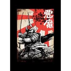 Quadro Decorativo Samurai Sakura Guerreiro, decoração casa Quadro Decorativo japonês gueixa samurai tamanho grande Decoração para sala casa cozinha quarto Quadro decorativo abstrata Moderno Decoração Sakura Guerreiro, Sunset Retro arte #77