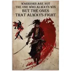 Quadro Decorativo Samurai Sakura Guerreiro, decoração casa Quadro Decorativo japonês gueixa samurai tamanho grande Decoração para sala casa cozinha quarto Quadro decorativo abstrata Moderno Decoração Sakura Guerreiro, Sunset Retro arte #71