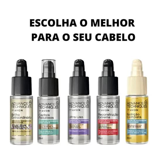 Fluido Restaurador De Pontas Advance Techniques Avon Nutrição Completa 30ml