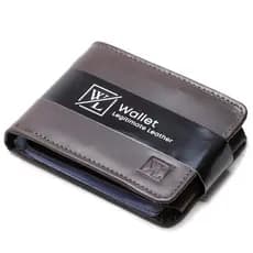Carteira Masculina Couro Legitimo Premium Completa Café Moedas Notas Cartões CNH