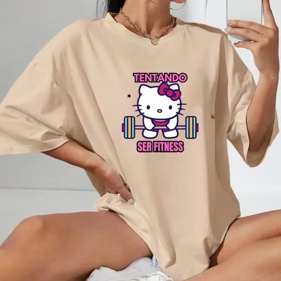 Camisetão Feminino T-shirt Oversize Academia Gym Larga Blusão