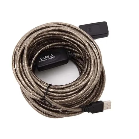 Cabo Extensor Usb 2.0 Ativo Amplificado 10m Macho Fêmea