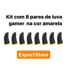 8 Unidades de Luva de Dedo Anti-Suor Para Celular Jogos FPS Free Fire Pubg Mobile Call Of Duty Fortnite