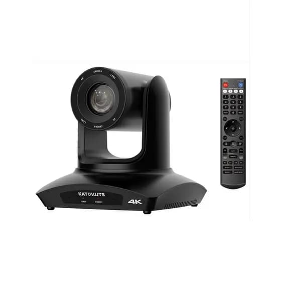 Câmera PTZ 4K KATOVJJTS Zoom 20x HDMI USB 3.0 POE Igreja Podcast Live Profissional Video Conferência AI