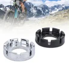 HUIOP 2 unidades de chaves de raios de bicicleta com 8 cortes de bolso aberto para ajuste de aro de bicicleta