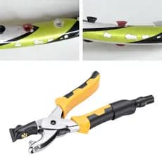 Alicate elétrico para raquete de badminton, 2a, prensa fria e quente, máquina de friso para instalação de ilhós