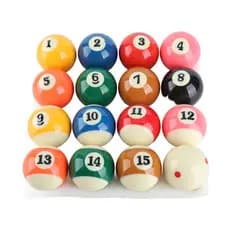 Conjunto de bolas de bilhar profissional Vistreck 57,2 mm - pequenas bolas de piscina de resina para casa e festas