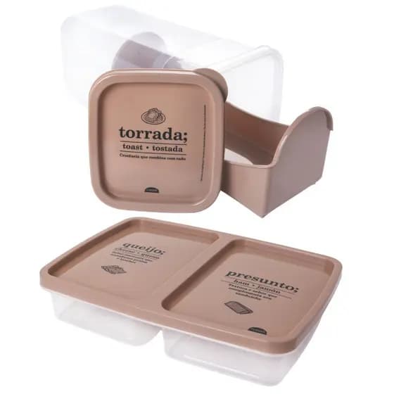 Kit porta frios e porta torradas Plasutil