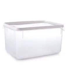 Pote de plástico transparente para freezer e micro-ondas 6,5 litros Plasutil ref.2302